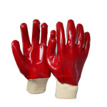 GLOVES PVC KNIT-CUFF